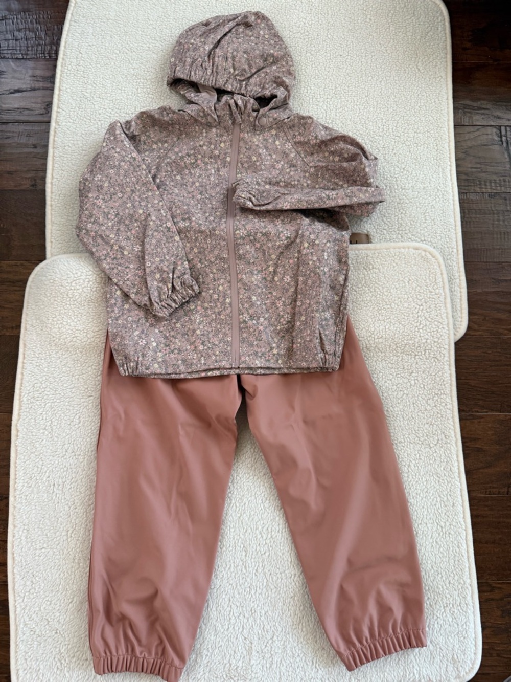 Wheat &  konges sløjd Floral Hooded Rain Set